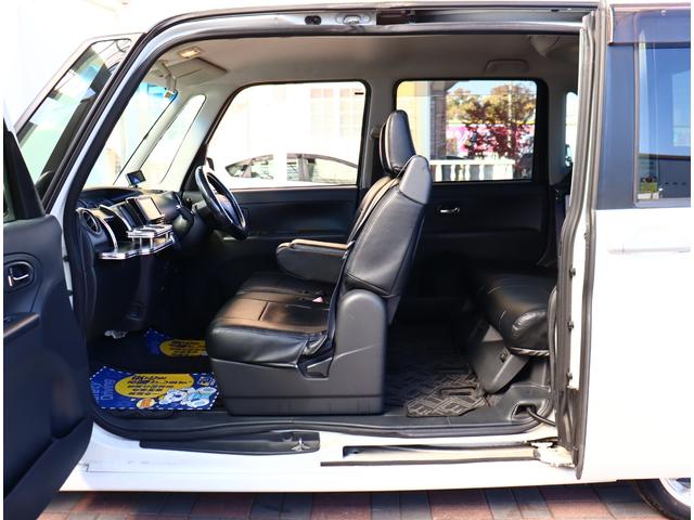 タント カスタムＲＳ　メモリナビフルセグ　ＥＴＣ　スマートキー　ＨＩＤライト　外黒革調シートカバー　電動スライドドア　外アルミ　　ピラーレスドア　ローダウン（25枚目）