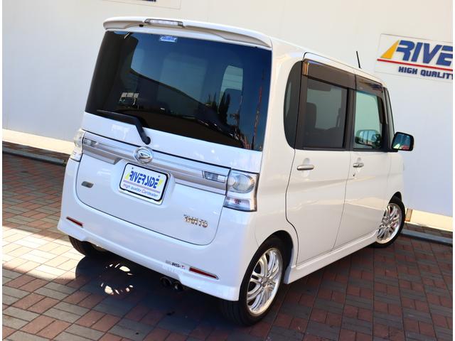 タント カスタムＲＳ　メモリナビフルセグ　ＥＴＣ　スマートキー　ＨＩＤライト　外黒革調シートカバー　電動スライドドア　外アルミ　　ピラーレスドア　ローダウン（39枚目）