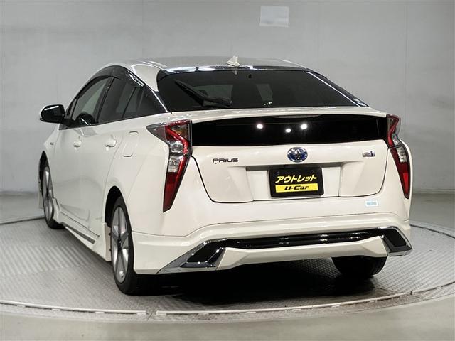 プリウス Sツーリングセレクション レーダーブレーキサポート フルオートエアコン デュアルエアバック バックモニタ- AW イモビ ESC パワーウインド スマキ- ETC車載器 サイドエアバック フルセグ地デジTV DVD再生可能(4枚目)