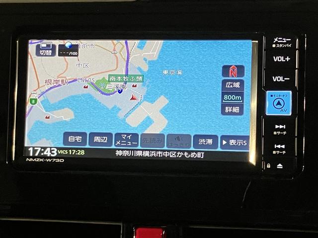 ルーミー カスタムG-T W電動ドア アイドリングストップ機能 運転席助手席エアバッグ DVD視聴可 クルーズC エアバック キーレスエントリー バックガイドモニター パワーウインドウ 記録簿有 インテリキー ナビTV LED(6枚目)