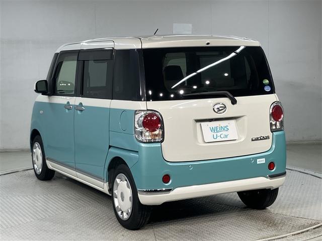 ムーヴキャンバス Ｘメイクアップリミテッド　ＳＡＩＩＩ　Ｗ電動ドア　Ａストップ　衝突被害軽減　インテリキー　イモビライザー　地デジフルセグ　ＡＡＣ　ナビＴＶ　ＶＳＣ　バックモニター　ＤＶＤ再生可能　キーフリー　ＥＴＣ　ベンチシート　ＡＢＳ　エアバック（4枚目）