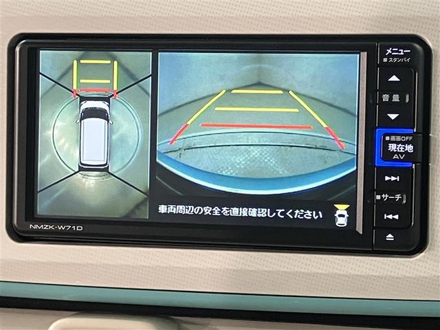 ムーヴキャンバス Ｘメイクアップリミテッド　ＳＡＩＩＩ　Ｗ電動ドア　Ａストップ　衝突被害軽減　インテリキー　イモビライザー　地デジフルセグ　ＡＡＣ　ナビＴＶ　ＶＳＣ　バックモニター　ＤＶＤ再生可能　キーフリー　ＥＴＣ　ベンチシート　ＡＢＳ　エアバック（8枚目）