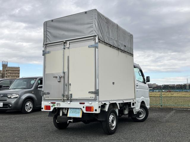 キャリイトラック KCスペシャル パネル幌 1年保証 1オーナー 禁煙車 キーレス バックカメラ PW オートライト Wエアバック デュアルカメラサポート 衝突軽減ブレーキ 車線逸脱防止機能 誤発進抑制機能 横滑り防止(5枚目)