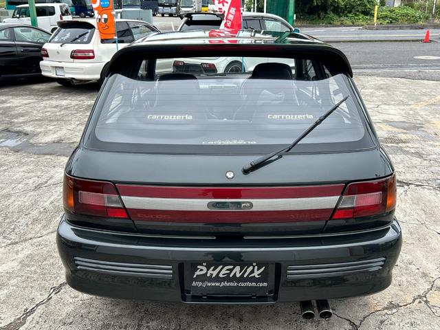 スターレット ＧＴ　ＧＴターボ（純正５速ＭＴ）・全塗装済・希少ブラキッシュグリーンＭ　車検・整備費用込で納車　ＷＯＲＫユーロライン１４インチアルミ（22枚目）