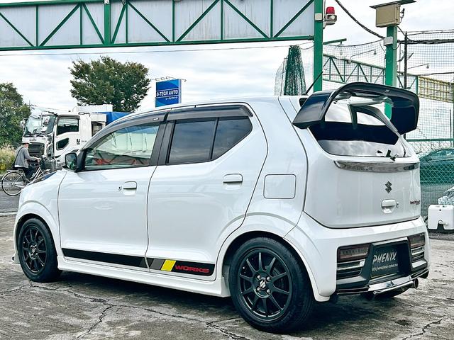 アルトワークス ベースグレード　モンスタースポーツＦバンパー　ＢＬＩＴＺ車高調　スズキワークス　リアウイング　ガレージベリー　リアディフューザーＥＣＵ書換え　ＨＫＳマフラー　カロッツェリア　フルセグナビ　ローポジションシートアダプタ（6枚目）