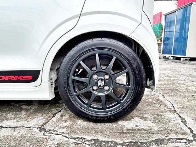 アルトワークス ベースグレード　モンスタースポーツＦバンパー　ＢＬＩＴＺ車高調　スズキワークス　リアウイング　ガレージベリー　リアディフューザーＥＣＵ書換え　ＨＫＳマフラー　カロッツェリア　フルセグナビ　ローポジションシートアダプタ（43枚目）