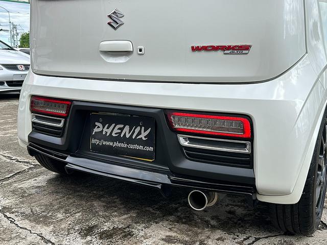 アルトワークス ベースグレード　モンスタースポーツＦバンパー　ＢＬＩＴＺ車高調　スズキワークス　リアウイング　ガレージベリー　リアディフューザーＥＣＵ書換え　ＨＫＳマフラー　カロッツェリア　フルセグナビ　ローポジションシートアダプタ（65枚目）