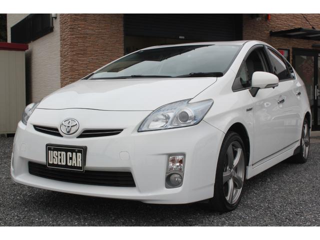 プリウス Ｓ　カロッツェリアナビ／テレビ／Ｂｌｕｅｔｏｏｔｈ接続　スマートキー／スペア有　ＨＩＤ／ＡＵＴＯライト　ＥＴＣ　ドラレコ　１７インチアルミ　検Ｒ８年１１月７日（5枚目）