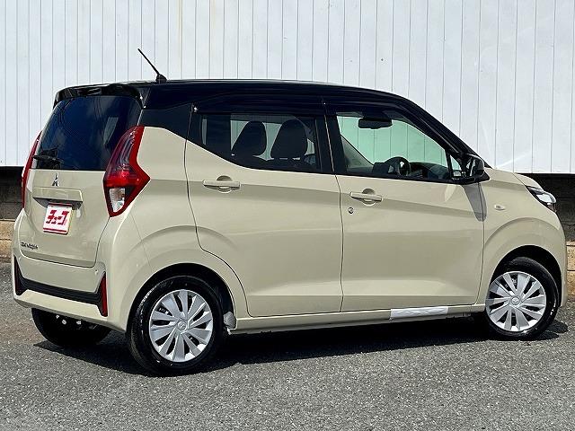 ｅＫワゴン Ｍ　登録届出済未使用車　純正フロアマット　純正サイドバイザー　衝突軽減ブレーキ　フロントシートヒーター　バックカメラ装着車　アイドリングストップ　コーナーセンサー　オートライト（31枚目）