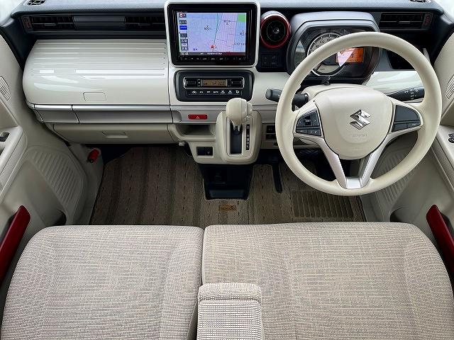 スペーシア ハイブリッドX 2トーンルーフパッケージ アップグレードパッケージ 全方位モニター用カメラパッケージ 純正8型ナビ フルセグ BTオーディオ CD/DVD再生 全方位モニター Wパワスラ 運転席シートヒーター ETC(3枚目)