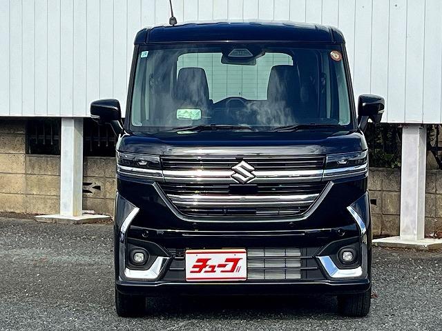 スペーシアカスタム ハイブリッドXS 登録届出済未使用車 純正全方位モニター付きメモリーナビ フルセグ BTオーディオ スズキコネクト対応通信機装着車 ハンドルヒーター 両側パワスラ 電動パーキングブレーキ オートブレーキホールド(4枚目)