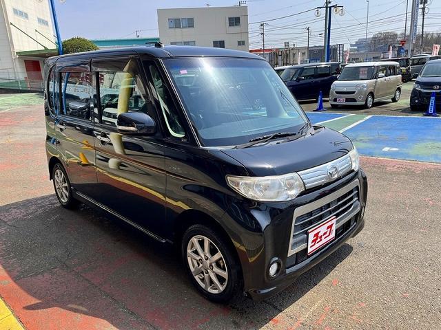 タント カスタムＸスペシャル　エコアイドル　社外メモリーナビ　フルセグ　キーフリー　左側パワースライドドア　ＨＩＤ　オートエアコン　ウインカーミラー　フォグランプ（2枚目）