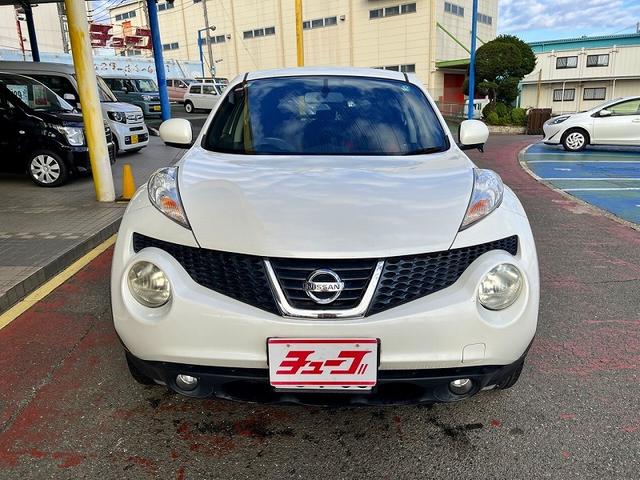 ジューク 15RX タイプV 純正SDナビ フルセグTV バックカメラ プッシュスタート キーフリー HID ETC オートエアコン フォグランプ 電動格納ミラー(3枚目)