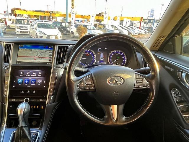 スカイライン ３５０ＧＴ　ハイブリッド　タイプＰ　メーカーＨＤＤナビ　フルセグ　アラウンドビュー　プッシュスタート　キーフリー　ＭＴモードＡＴ　クルーズコントロール　前席パワーシート　前席シートヒーター　ＬＥＤ　ＥＴＣ　当店下取車（8枚目）