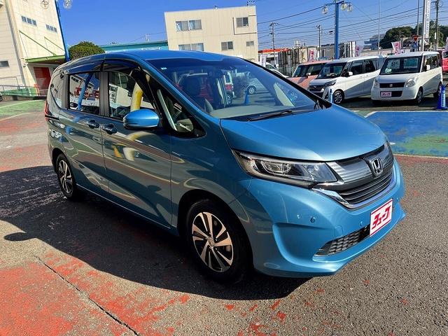 フリード G・ホンダセンシング 7人乗 アイドリングストップ 純正メモリーナビ フルセグ バックカメラ プッシュスタート キーフリー 両側パワースライドドア クルーズコントロール ドラレコ LED ETC ハーフレザーシート(2枚目)