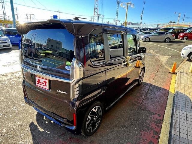 N-BOXカスタム G・Lターボホンダセンシング ワンオーナー ホンダセンシング 社外メモリーナビ フルセグ バックカメラ プッシュスタート キーフリー 両側パワースライドドア クルコン パドルシフト 前席シートヒーター LED ETC 当店下取車(8枚目)