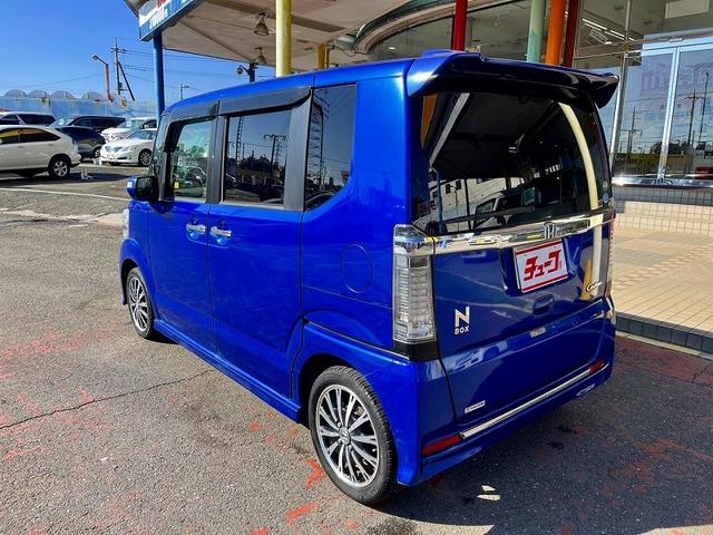 Ｎ－ＢＯＸカスタム Ｇ・ターボＬパッケージ　純正ＳＤナビ　フルセグ　バックカメラ　プッシュスタート　キーフリー　両側自動ドア　パドルシフト　ＨＩＤ　ＥＴＣ　ハーフレザーシート（6枚目）