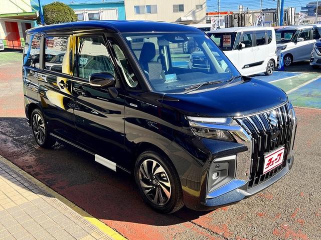 ソリオバンディット ハイブリッドMV 登録済未使用車 セーフティーサポート アイドリングストップ プッシュスタート キーフリー 両側自動ドア クルーズコントロール ヘッドアップディスプレイ LED(2枚目)