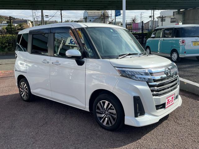 ルーミー カスタムG 社外メモリーナビ フルセグTV バックカメラ ビルトインETC 両側パワースライドドア クルーズコントロール スマートアシスト 電動パーキングブレーキ ブレーキホールド シートヒーター(2枚目)