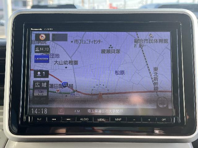 フレアワゴン ハイブリッドXS SDナビ フルセグTV ステアリングスイッチ 全方位カメラ ビルトインETC 両側パワースライドドア キーフリー プッシュスタート アイドリングストップ パーキングセンサー シートヒーター LED(9枚目)