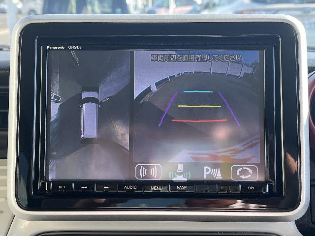 フレアワゴン ハイブリッドXS SDナビ フルセグTV ステアリングスイッチ 全方位カメラ ビルトインETC 両側パワースライドドア キーフリー プッシュスタート アイドリングストップ パーキングセンサー シートヒーター LED(10枚目)