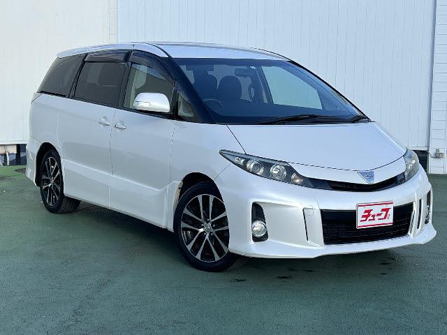 エスティマ アエラス HDDナビ フルセグTV フリップダウンモニター バックカメラ ステアリングスイッチ 両側パワースライドドア ビルトインETC キーフリー プッシュスタート(2枚目)