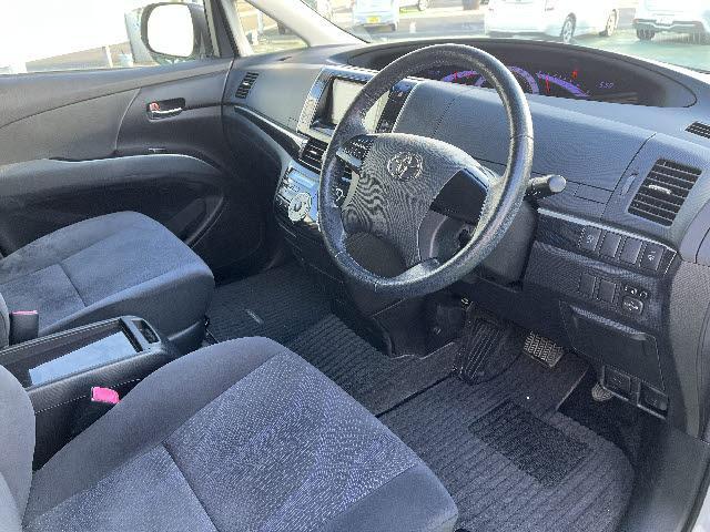 エスティマ アエラス HDDナビ フルセグTV フリップダウンモニター バックカメラ ステアリングスイッチ 両側パワースライドドア ビルトインETC キーフリー プッシュスタート(10枚目)