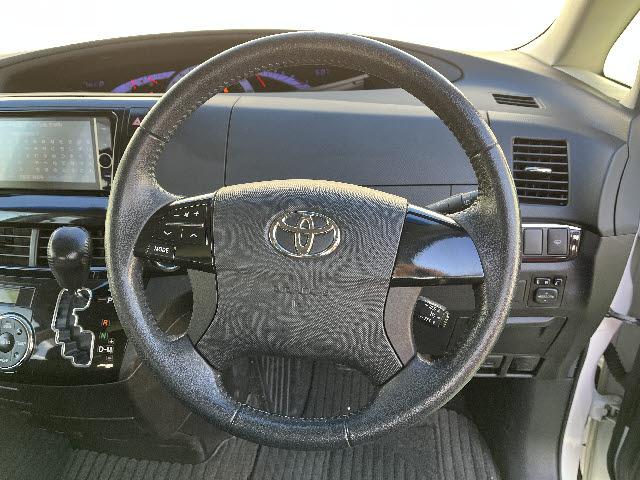 エスティマ アエラス HDDナビ フルセグTV フリップダウンモニター バックカメラ ステアリングスイッチ 両側パワースライドドア ビルトインETC キーフリー プッシュスタート(15枚目)