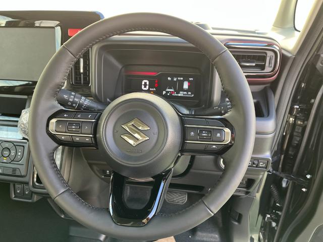 スペーシアカスタム ハイブリッドＸＳ　スズキセーフティーサポート　デュアルセンサーブレーキサポートＩＩ　ＬＥＤヘッドライト　ＬＥＤフォグランプ　ハーフレザーシート　ＨＵＤ　左右シートヒーター　ハンドルヒーター　両側パワースライドドア（10枚目）