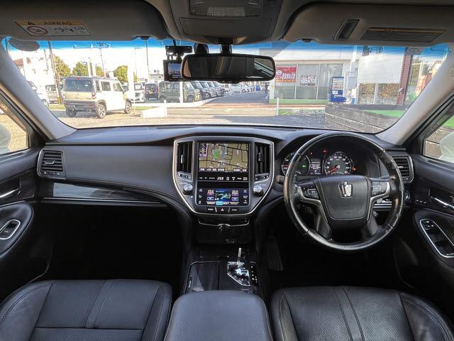 クラウンハイブリッド アスリートＧ　アスリートＧ＿黒革シート＿メーカーＨＤＤナビ＿フルセグＴＶ＿バックモニター＿ビルトインＥＴＣ＿アダプティブクルーズコントロール＿ＬＥＤヘッドライト＿エアシート＿シートヒーター（3枚目）