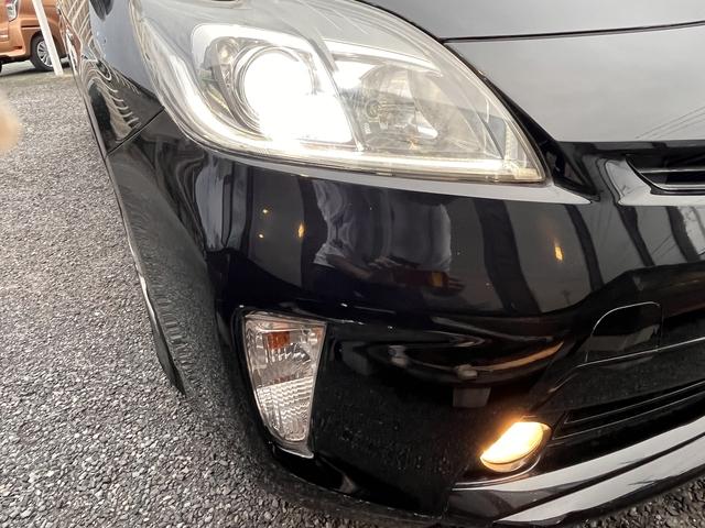 プリウス Ｓ　バックモニター・ビルトインＥＴＣ・ＨＩＤヘッドライト・純正ＳＤナビ・ＣＤ・ラジオ・Ｂｌｕｅｔｏｏｔｈ・ワンセグＴＶ・オートエアコン・キーフリーシステム・プッシュスタート・電動格納ミラー（27枚目）