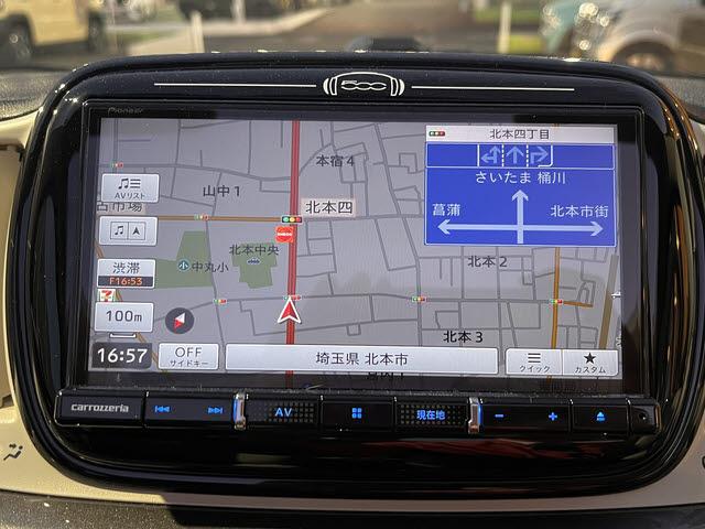 ５００Ｃ ツインエア　ドルチェヴィータ　５００Ｃツインエアドルチェヴィータ＿ワンオーナー車＿キャンパストップ＿フルオープン＿カロッツェリアメモリーナビ＿フルセグＴＶ＿バックモニター＿フロントドライブレコーダー＿ハーフレザーシート＿クルコン（9枚目）