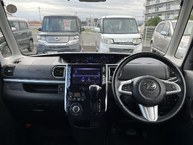 タント カスタムＲＳ　トップエディションＶＳ　ＳＡＩＩＩ　スマートアシスト３　ターボ　両側パワースライドドア　ＬＥＤヘッドライト　純正８インチナビ　Ｄ席シートヒーター　ＬＥＤヘッドライト　全方位カメラ　走行中ＴＶ視聴可　ＨＤＭＩ端子（3枚目）