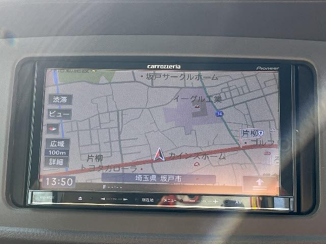 アトレーワゴン カスタムターボR カロッツェリアナビ ワンセグTV DVD再生 キーレスエントリー 両側スライドドア オートエアコン Bluetooth ターボ ハイルーフ 社外14インチアルミ ABS(9枚目)