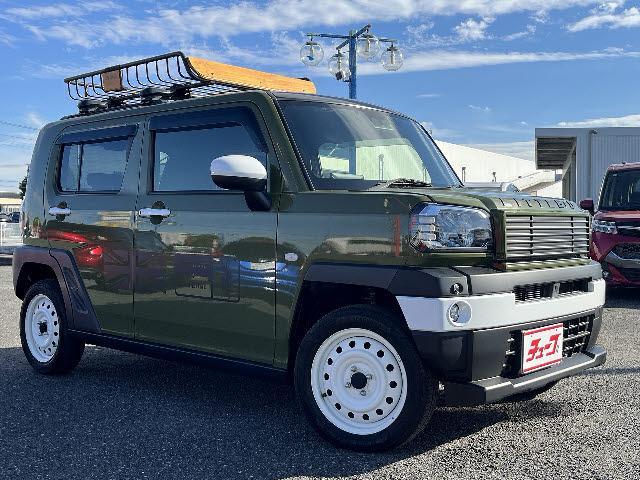 タフト Ｇ　ダムドＬＩＴＴＬＥ－Ｄフェイスチェンジキット（１７３，８００円＋塗装７１，５００円）ＡＯＬサイドデカール（３０，８００円）トリップバスケットルーフラックフルサイズ（６４，９００円＋ベースキャリア）（2枚目）