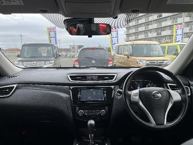 エクストレイル 20X エマージェンシーブレーキパッケージ 純正SDナビ Bluetooth フルセグTV バックカメラ ビルトインETC 前席シートヒーター エマージェンシーブレーキ インテリジェントキー プッシュスタート(3枚目)