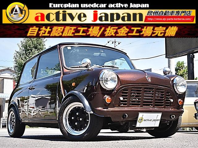 ＭＩＮＩ 　Ｅー９９Ｘ正規輸入車左ハンドル／カラーチェンジブラウン／純正１Ｌエンジン／４ＭＴ／オーバーフェンダー／社外ＡＷ／ローダウン／社外ステアリング／センターマフラー（41枚目）