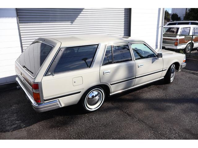 グロリアワゴン SGL サーフスタイル 新品VENPLAホイールキャップ 新品ホワイトリボンタイヤ LEDヘッドライト サンドベージュNewペイント タイミングベルト交換済み(23枚目)