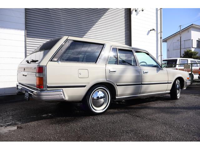 グロリアワゴン SGL サーフスタイル 新品VENPLAホイールキャップ 新品ホワイトリボンタイヤ LEDヘッドライト サンドベージュNewペイント タイミングベルト交換済み(24枚目)