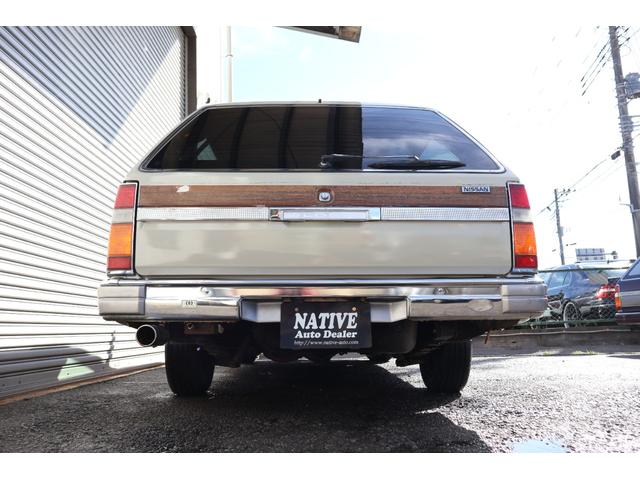 グロリアワゴン SGL サーフスタイル 新品VENPLAホイールキャップ 新品ホワイトリボンタイヤ LEDヘッドライト サンドベージュNewペイント タイミングベルト交換済み(27枚目)