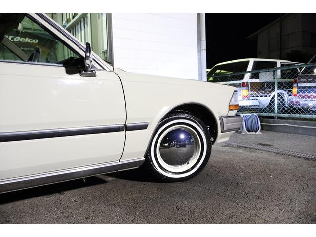 グロリアワゴン SGL サーフスタイル 新品VENPLAホイールキャップ 新品ホワイトリボンタイヤ LEDヘッドライト サンドベージュNewペイント タイミングベルト交換済み(41枚目)