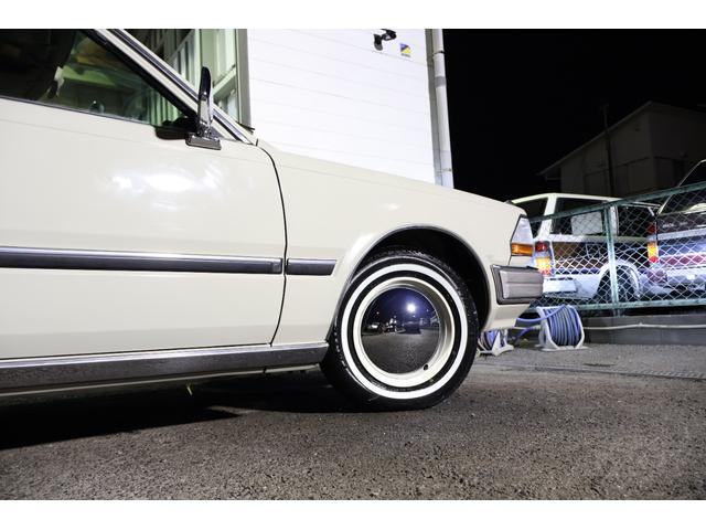 グロリアワゴン SGL サーフスタイル 新品VENPLAホイールキャップ 新品ホワイトリボンタイヤ LEDヘッドライト サンドベージュNewペイント タイミングベルト交換済み(42枚目)