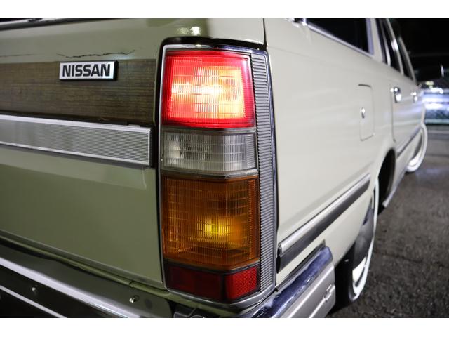 グロリアワゴン SGL サーフスタイル 新品VENPLAホイールキャップ 新品ホワイトリボンタイヤ LEDヘッドライト サンドベージュNewペイント タイミングベルト交換済み(44枚目)