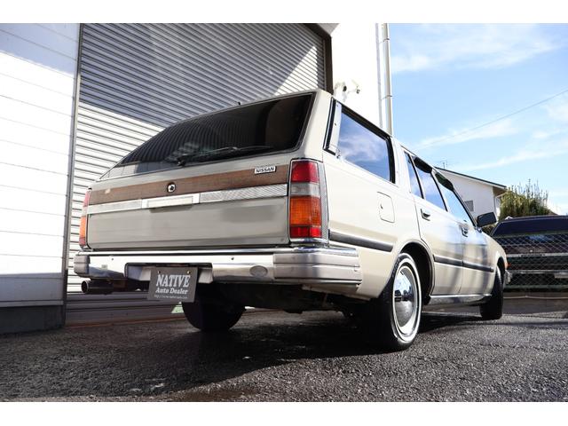 グロリアワゴン SGL サーフスタイル 新品VENPLAホイールキャップ 新品ホワイトリボンタイヤ LEDヘッドライト サンドベージュNewペイント タイミングベルト交換済み(49枚目)