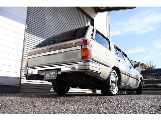 グロリアワゴン SGL サーフスタイル 新品VENPLAホイールキャップ 新品ホワイトリボンタイヤ LEDヘッドライト サンドベージュNewペイント タイミングベルト交換済み(52枚目)