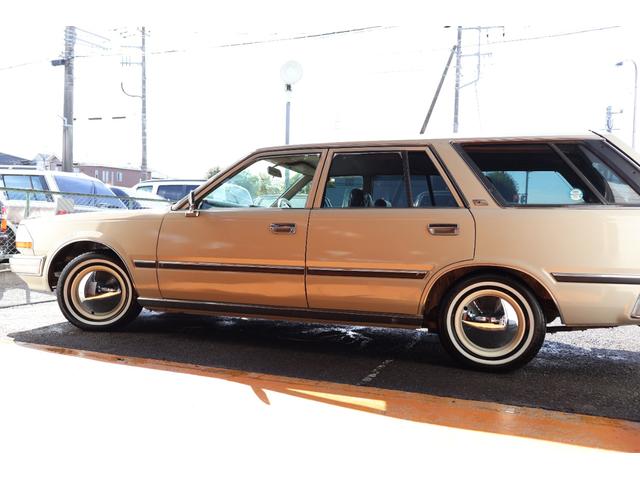 グロリアワゴン SGL サーフスタイル 新品VENPLAホイールキャップ 新品ホワイトリボンタイヤ LEDヘッドライト サンドベージュNewペイント タイミングベルト交換済み(58枚目)