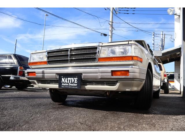 グロリアワゴン SGL サーフスタイル 新品VENPLAホイールキャップ 新品ホワイトリボンタイヤ LEDヘッドライト サンドベージュNewペイント タイミングベルト交換済み(60枚目)