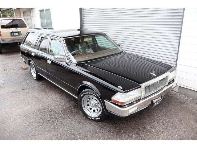 セドリックワゴン SGL サーフスタイル アイアンバンパー LEDヘッドライト 新品クリアバンパーマーカー 新品デイトナクローム 新品BFグッドリッジホワイトレター タイミングベルト交換済み(2枚目)