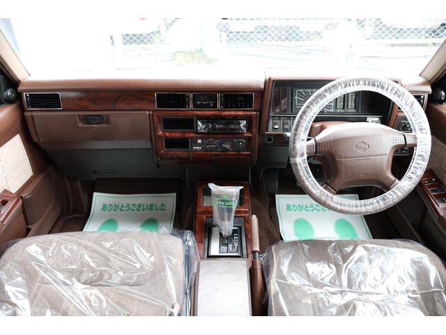 セドリックワゴン SGL サーフスタイル アイアンバンパー LEDヘッドライト 新品クリアバンパーマーカー 新品デイトナクローム 新品BFグッドリッジホワイトレター タイミングベルト交換済み(3枚目)