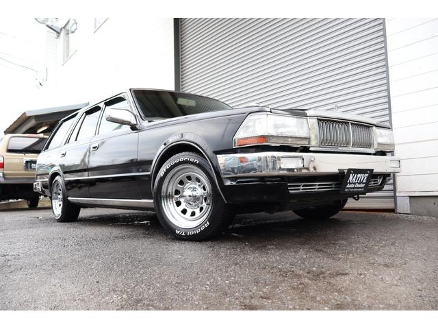 セドリックワゴン SGL サーフスタイル アイアンバンパー LEDヘッドライト 新品クリアバンパーマーカー 新品デイトナクローム 新品BFグッドリッジホワイトレター タイミングベルト交換済み(8枚目)